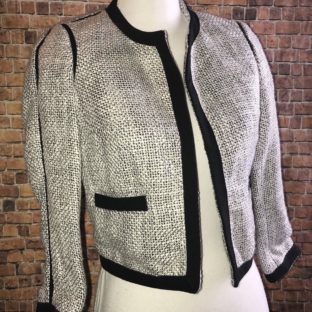 TOPSHOP Size 2 US  EUR 34 Tweed OPEN Blazer